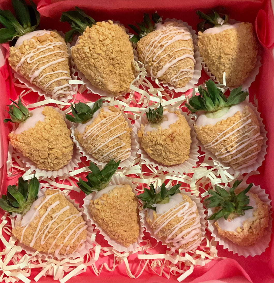 Strawberry Cheesecake Covered Strawberries